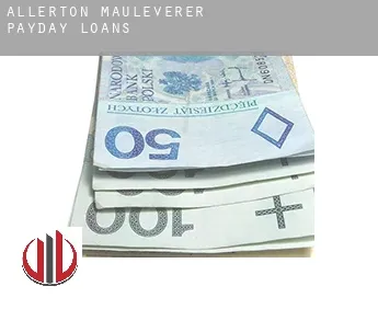 Allerton Mauleverer  payday loans