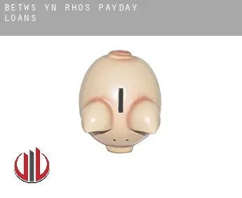 Betws-yn-Rhôs  payday loans