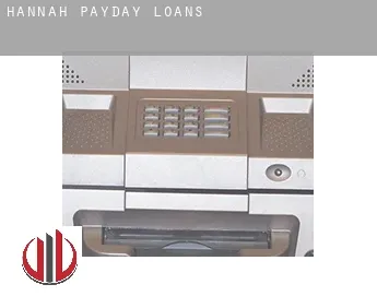 Hannah  payday loans
